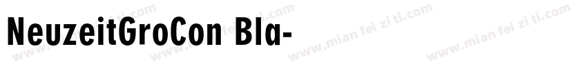 NeuzeitGroCon Bla字体转换